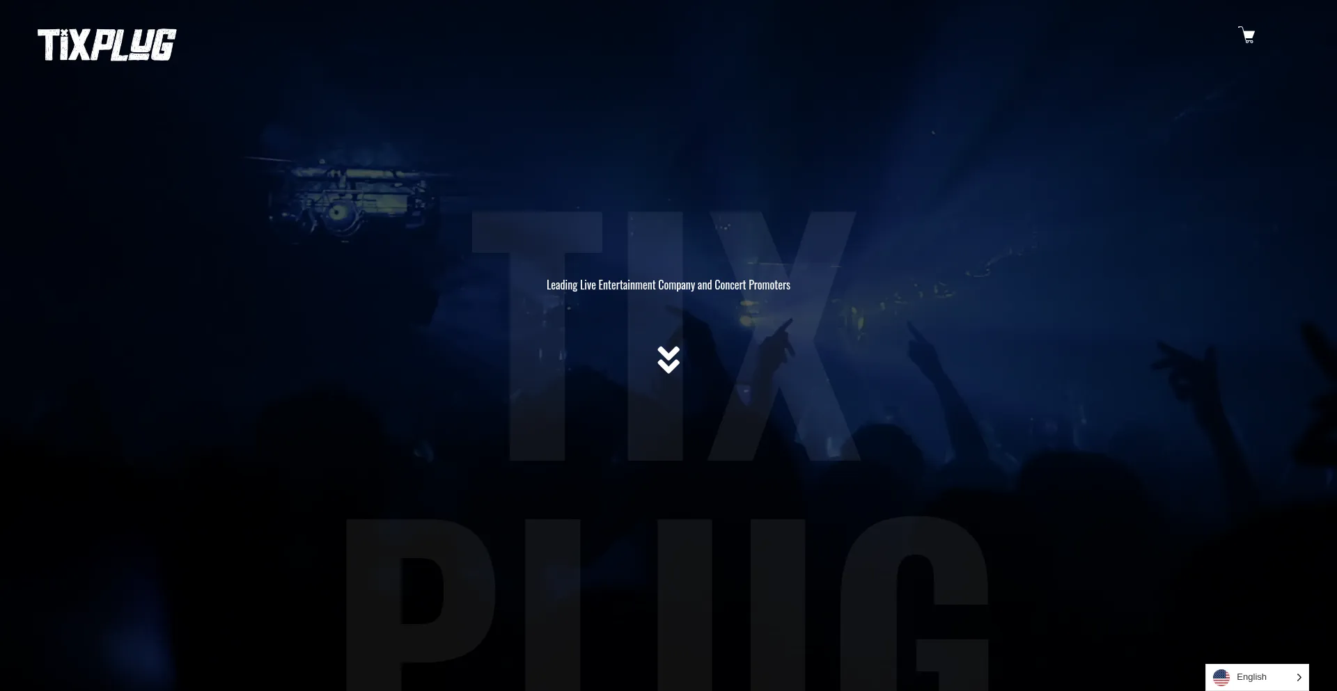 Website screenshot of Tixplug.com