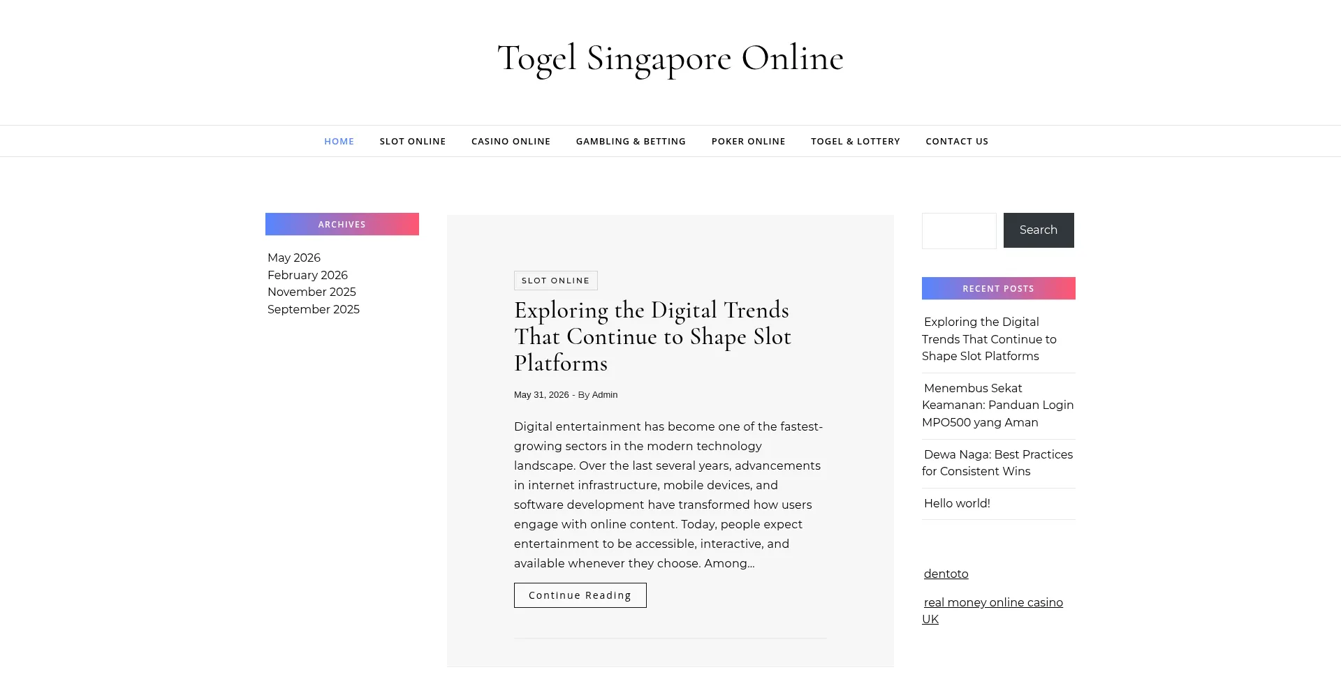 Togelsingaporeonline.com