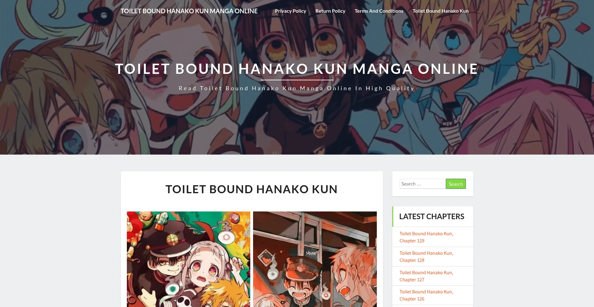Website screenshot of Toilet-bound.com