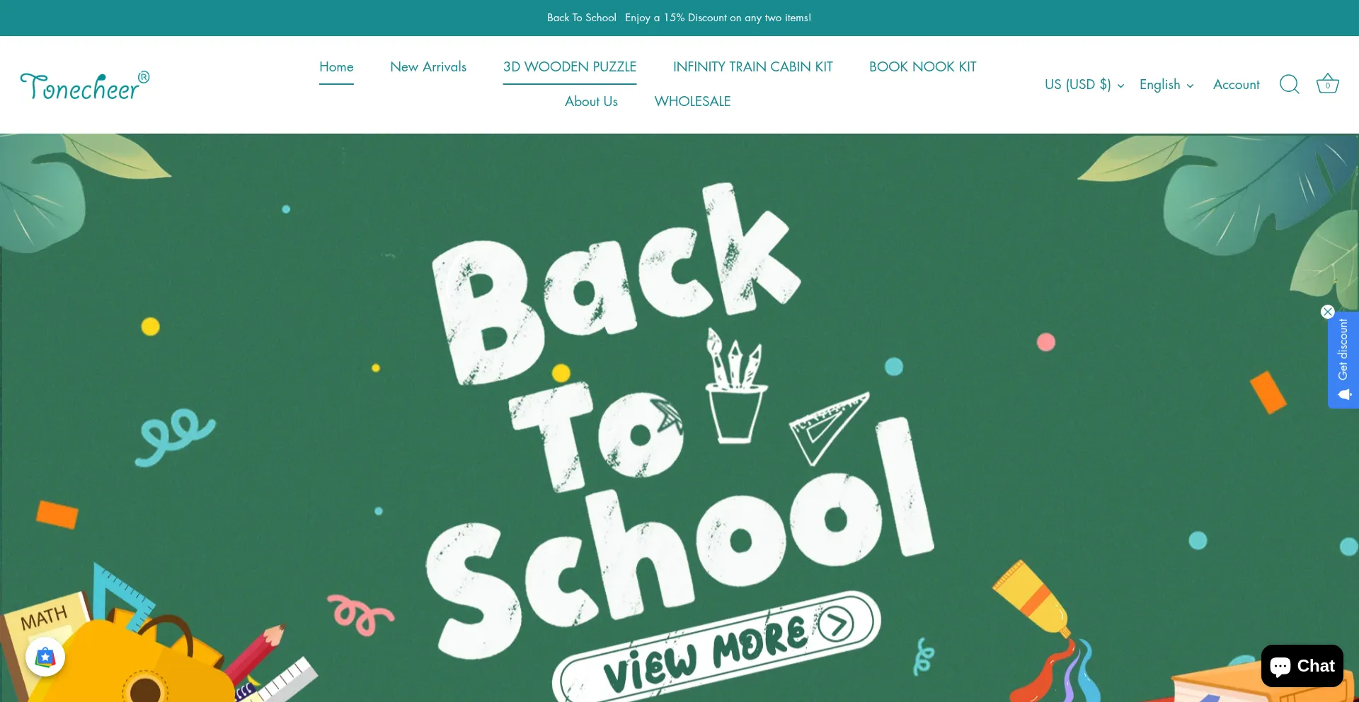 Website screenshot of Tonecheer.net