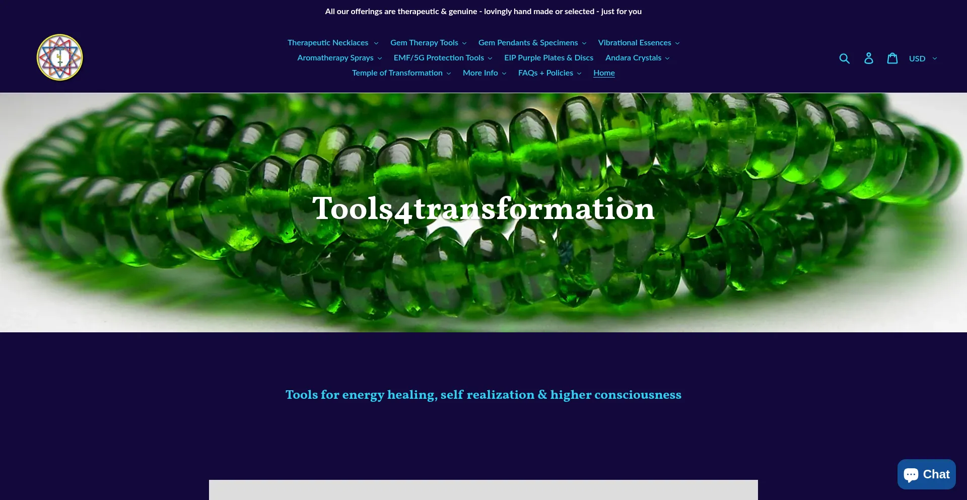 Website screenshot of Tools4transformation.com