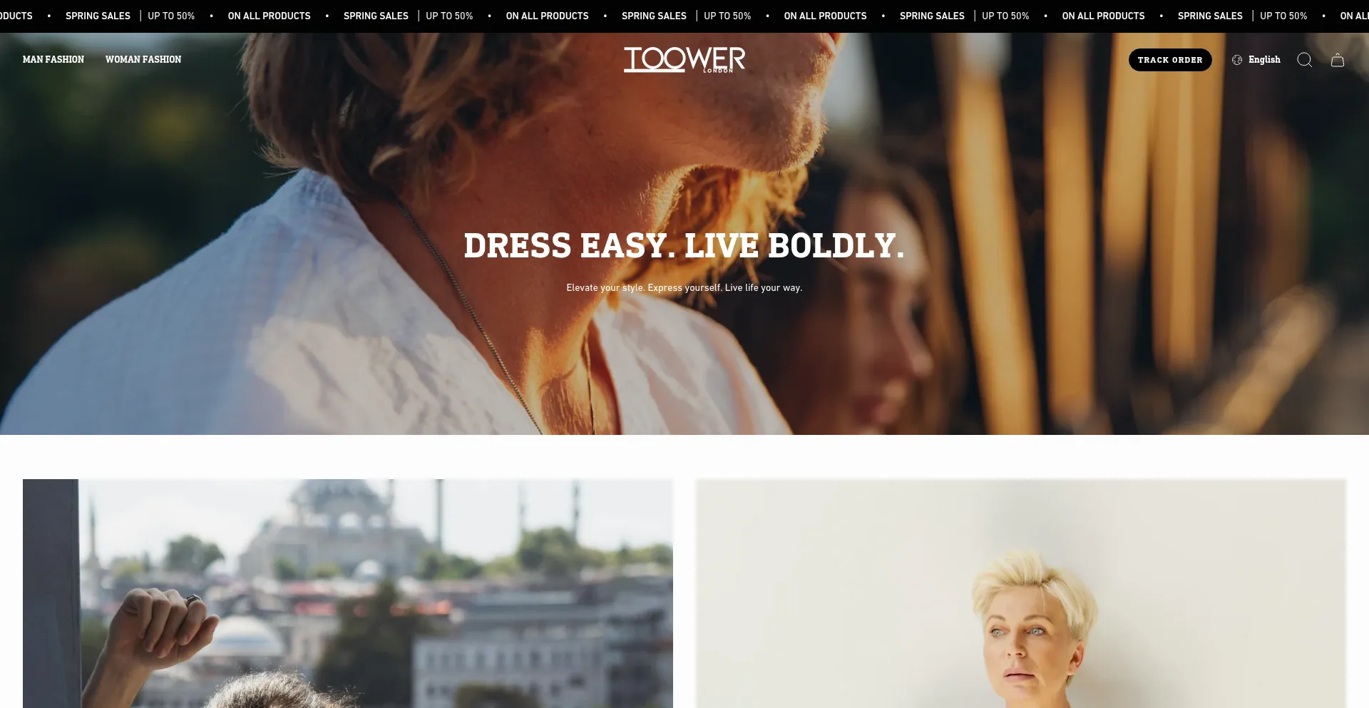 Website screenshot of Toower-london.nl