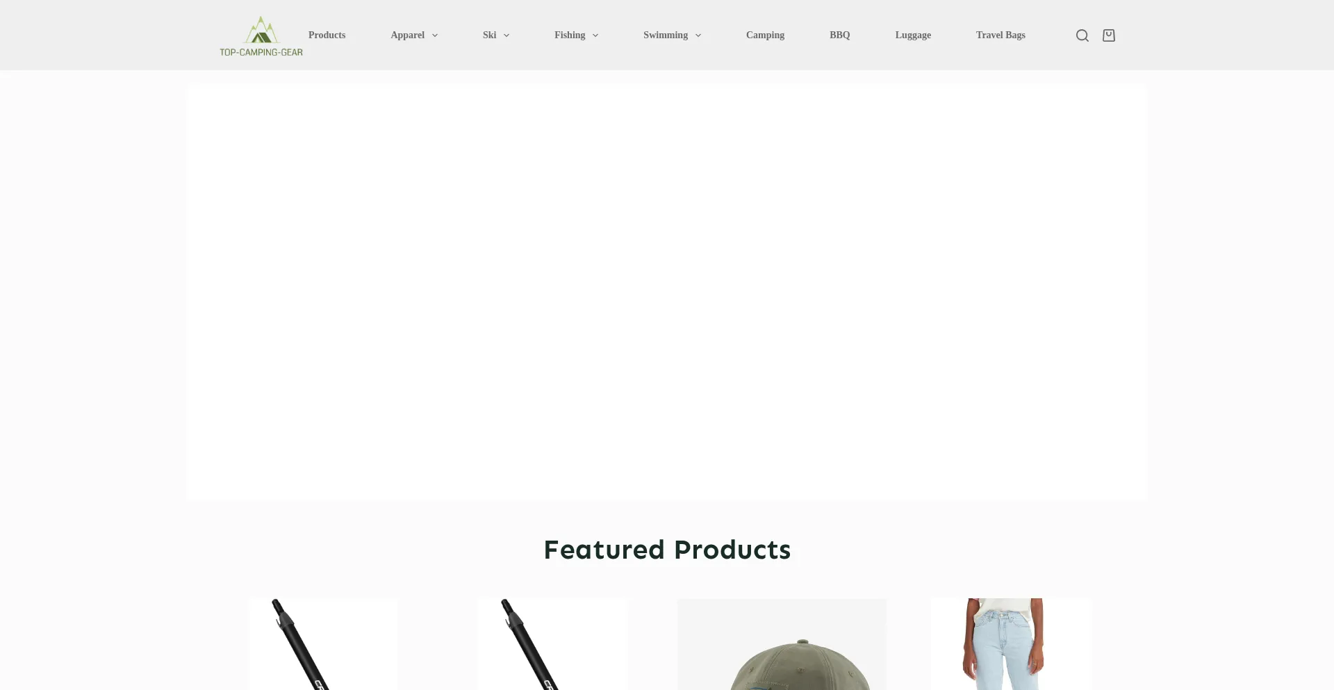Website screenshot of Top-camping-gear.com