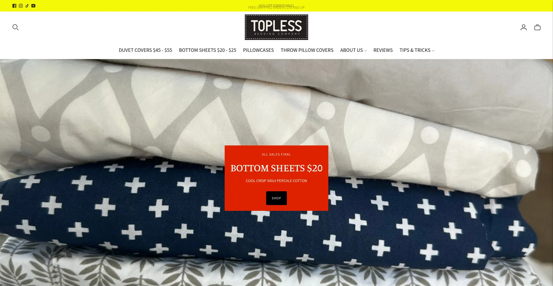Toplessbedding.com