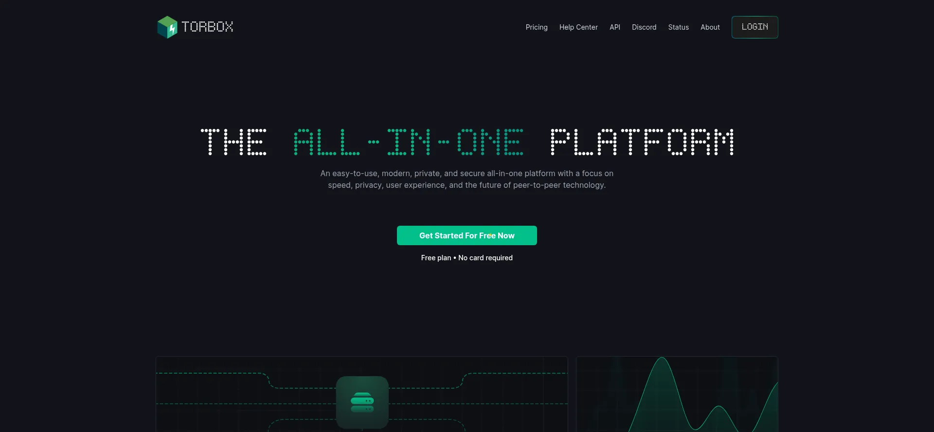 Website screenshot of Torbox.app