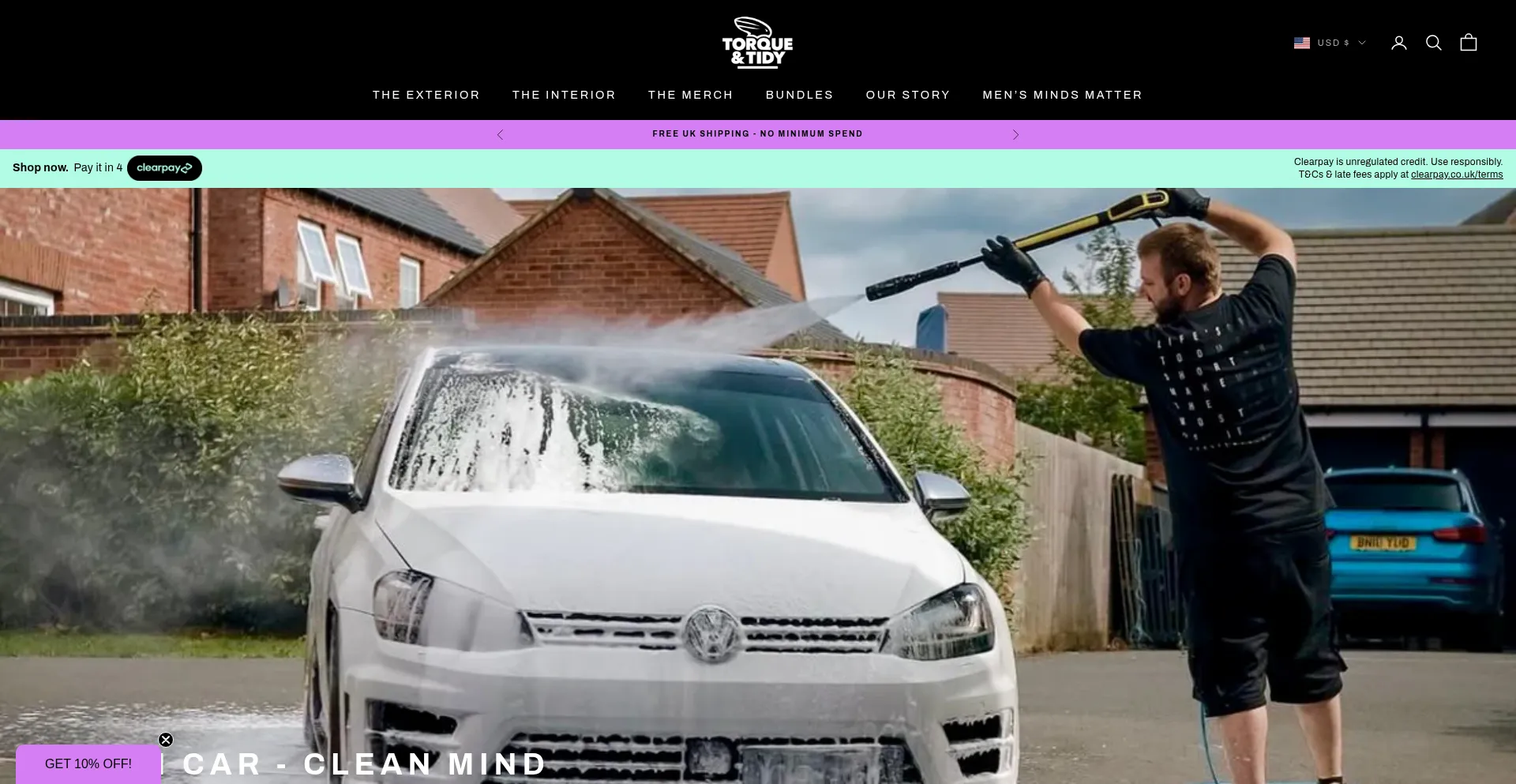 Website screenshot of Torqueandtidy.co.uk