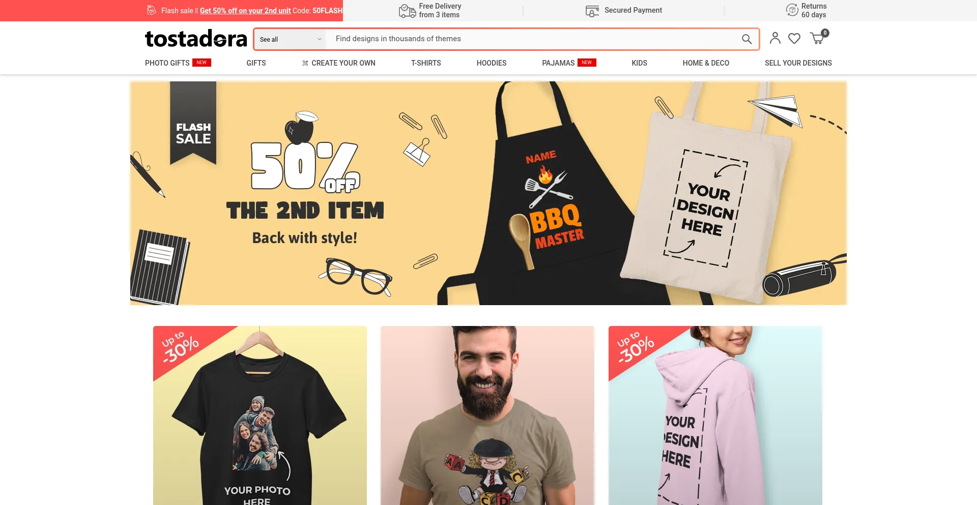 Website screenshot of Tostadora.com