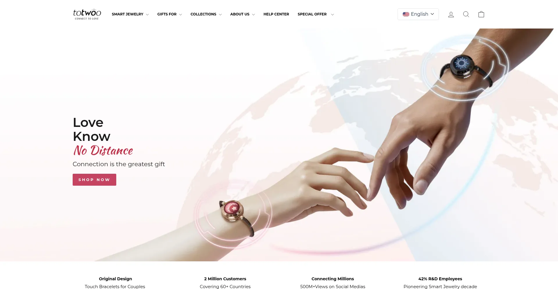 Website screenshot of Totwoo.com