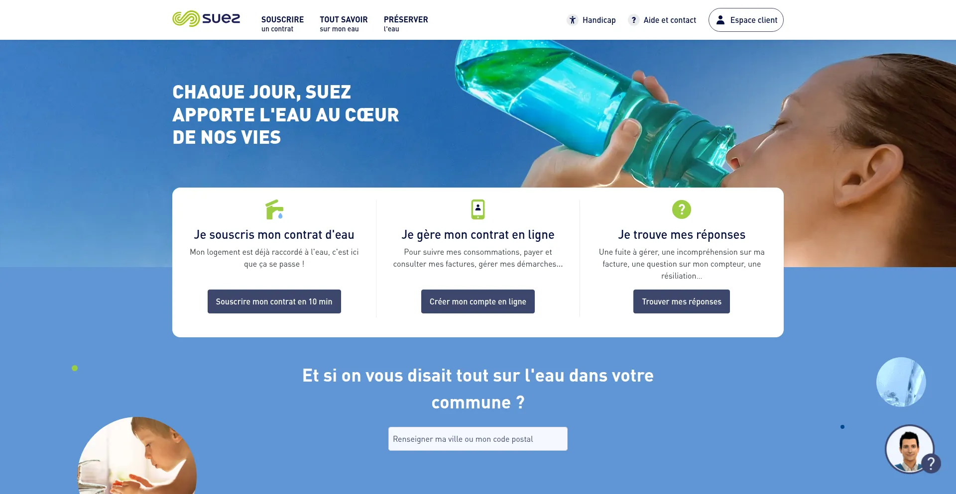 Website screenshot of Toutsurmoneau.fr