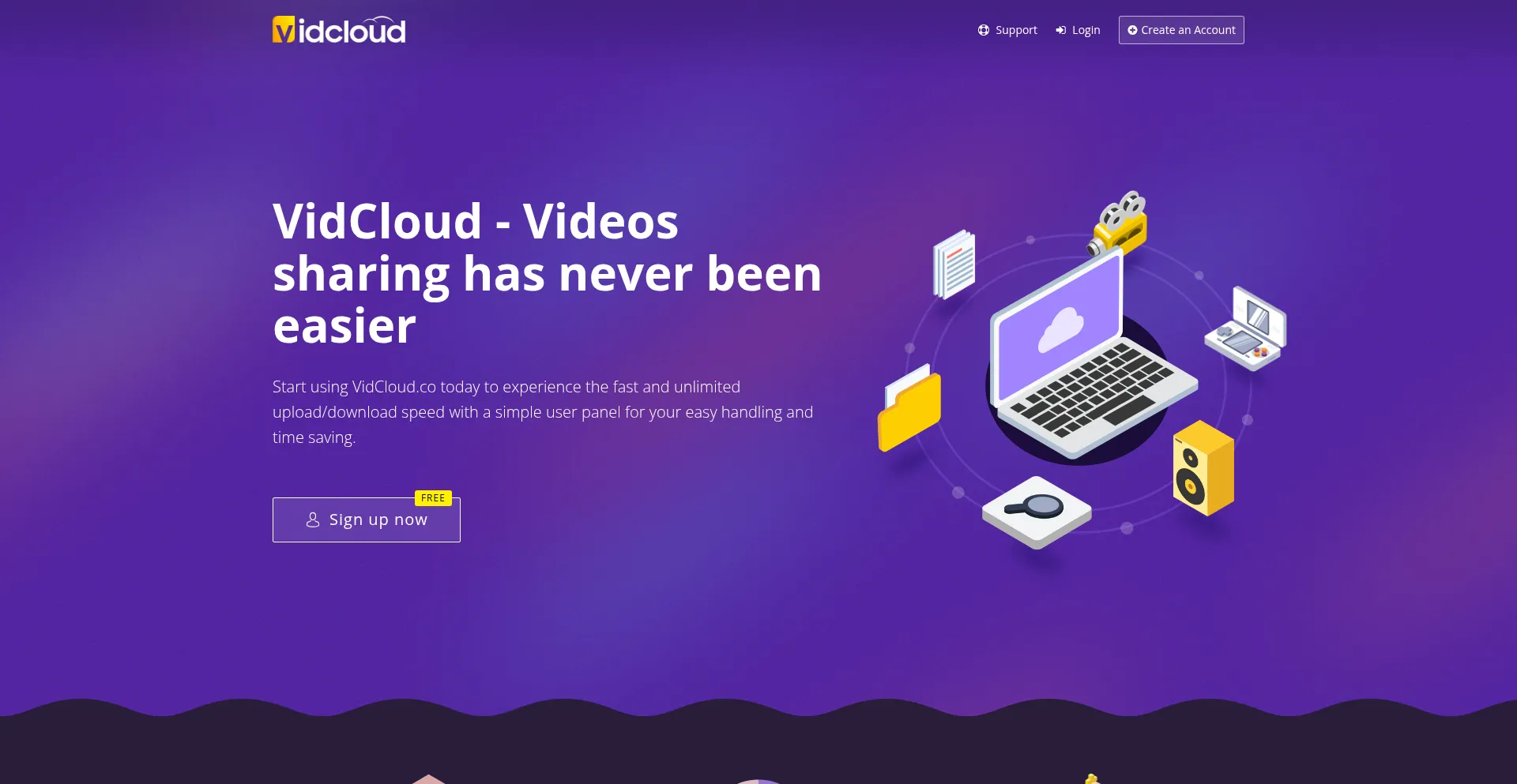 Website screenshot of Tovidcloud.site