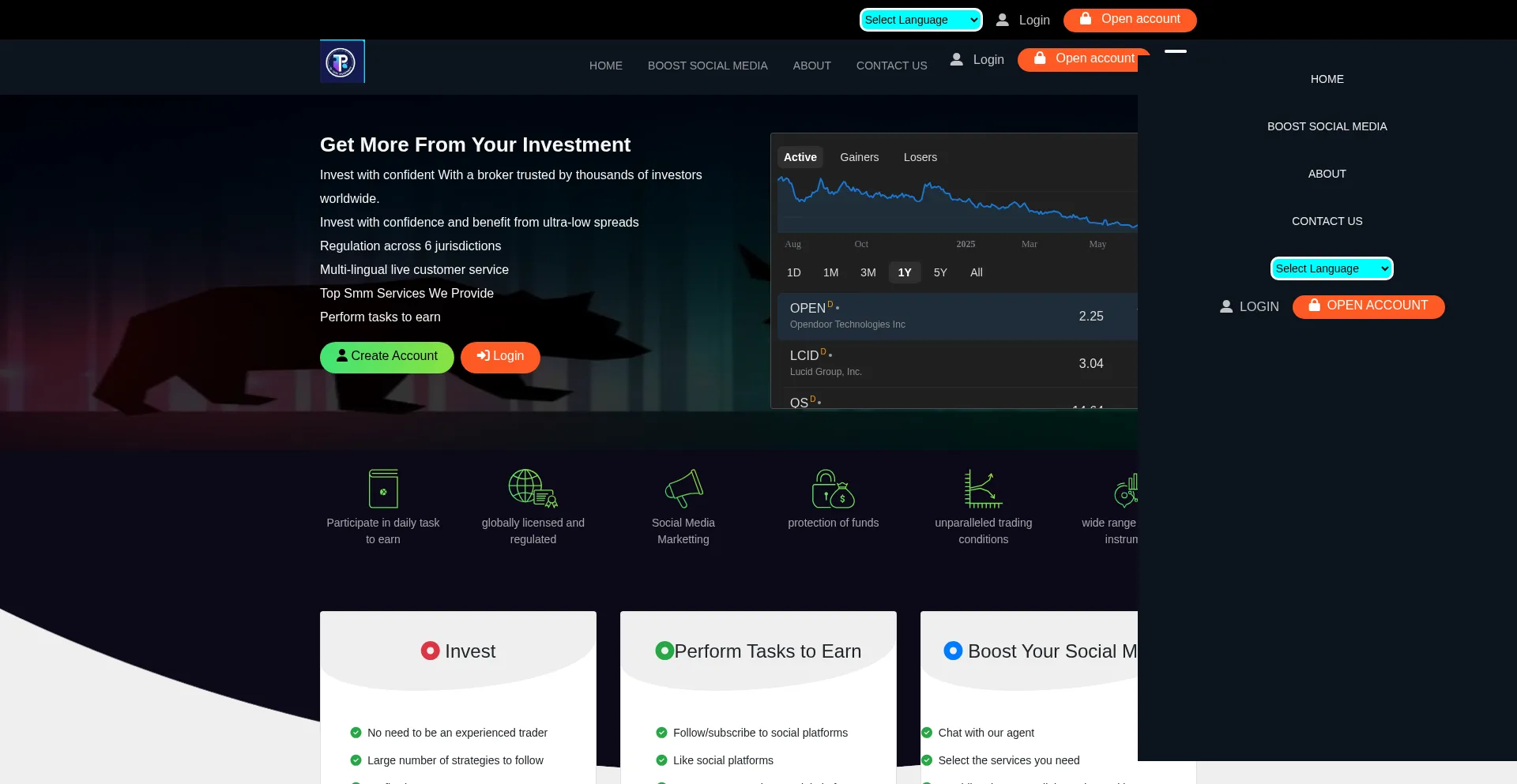 Website screenshot of Tp-tasklimited.com