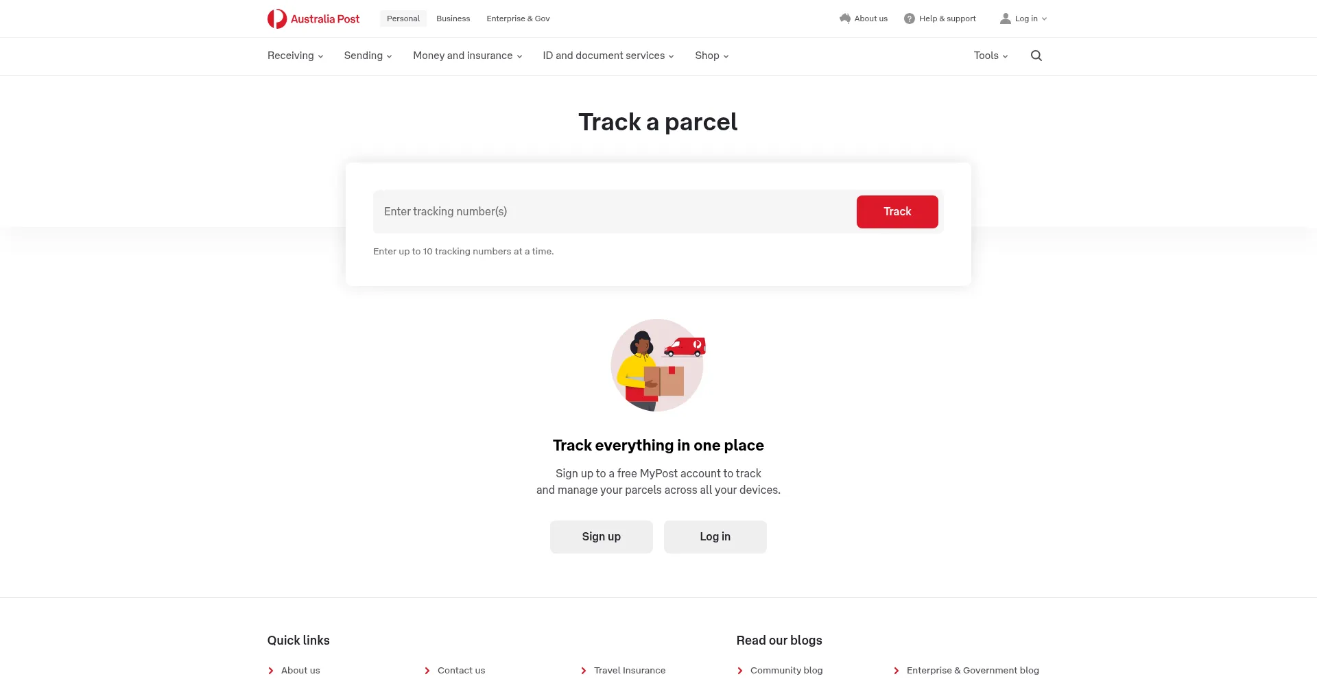 Website screenshot of Trackingis.cfd