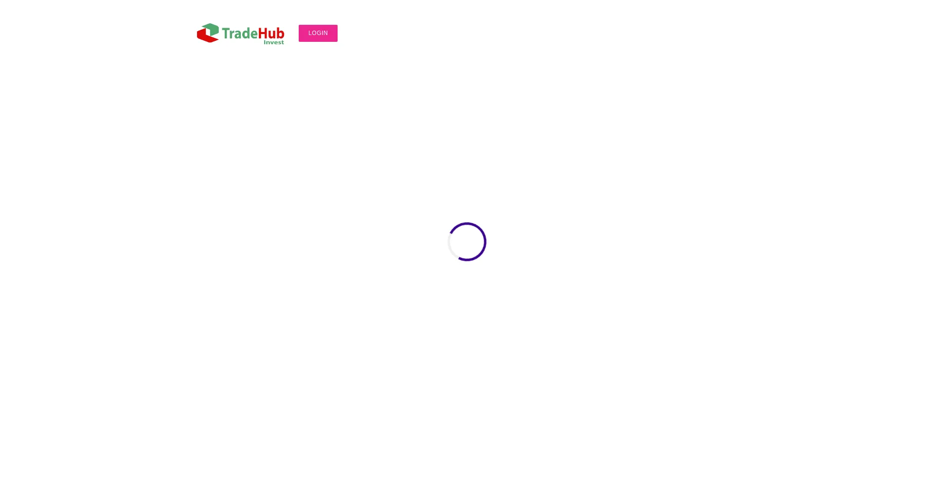 Website screenshot of Tradehub-invest.com