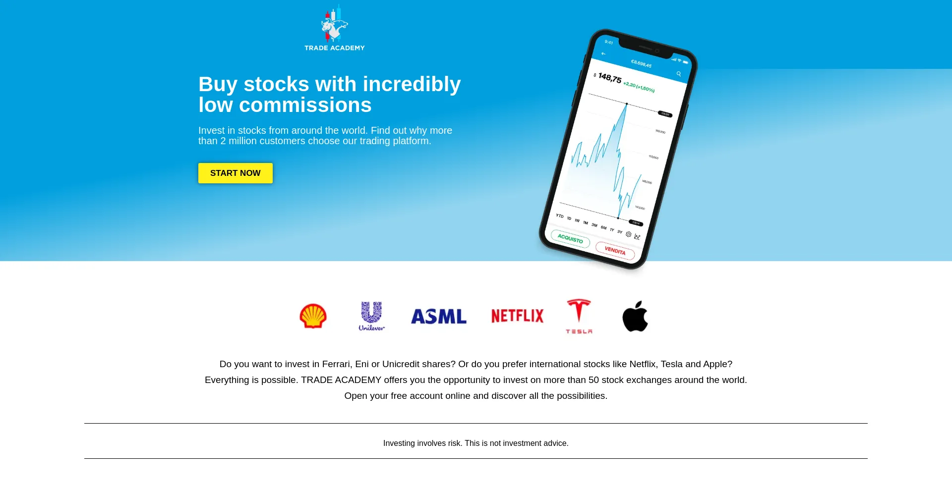 Website screenshot of Tradingfree.xyz