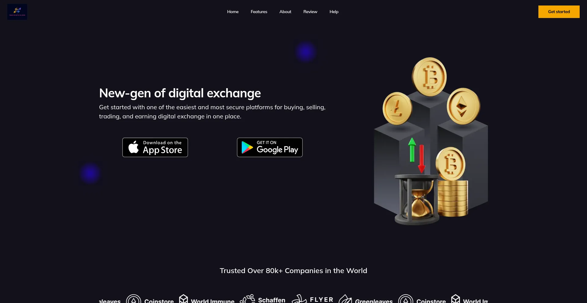 Website screenshot of Tradingyxera79.com