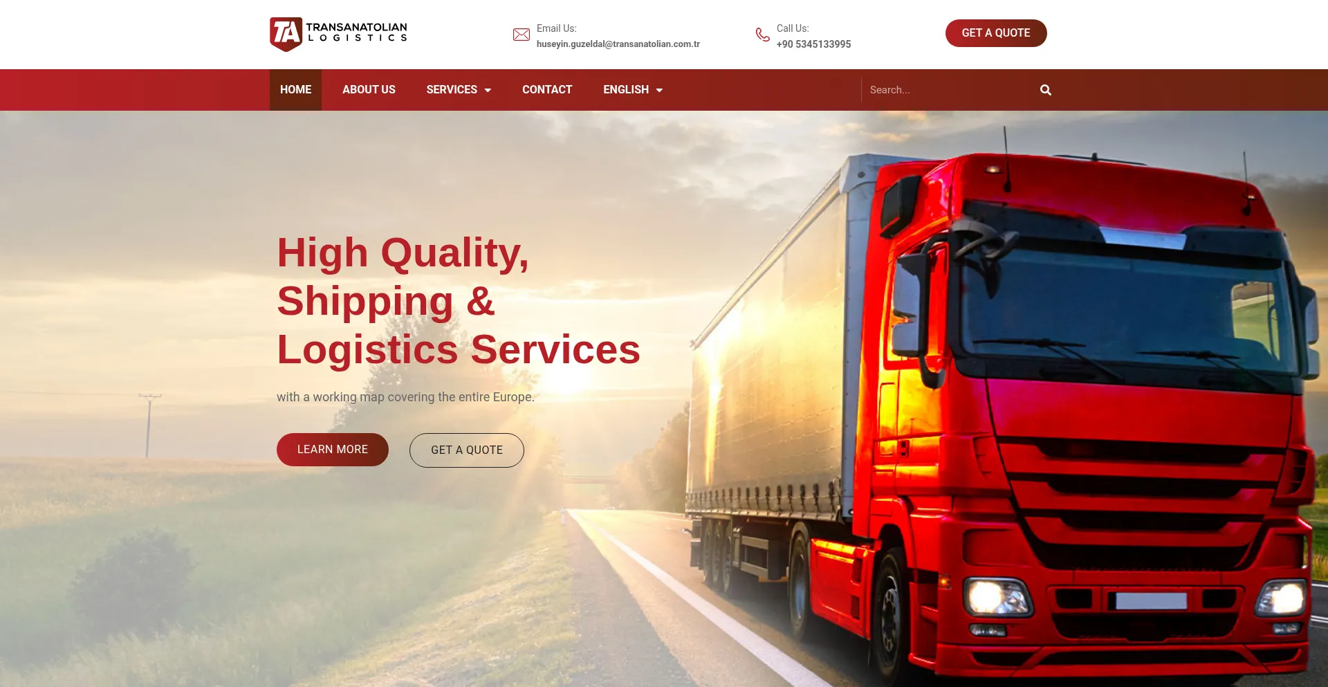 Website screenshot of Transanatolian.com.tr