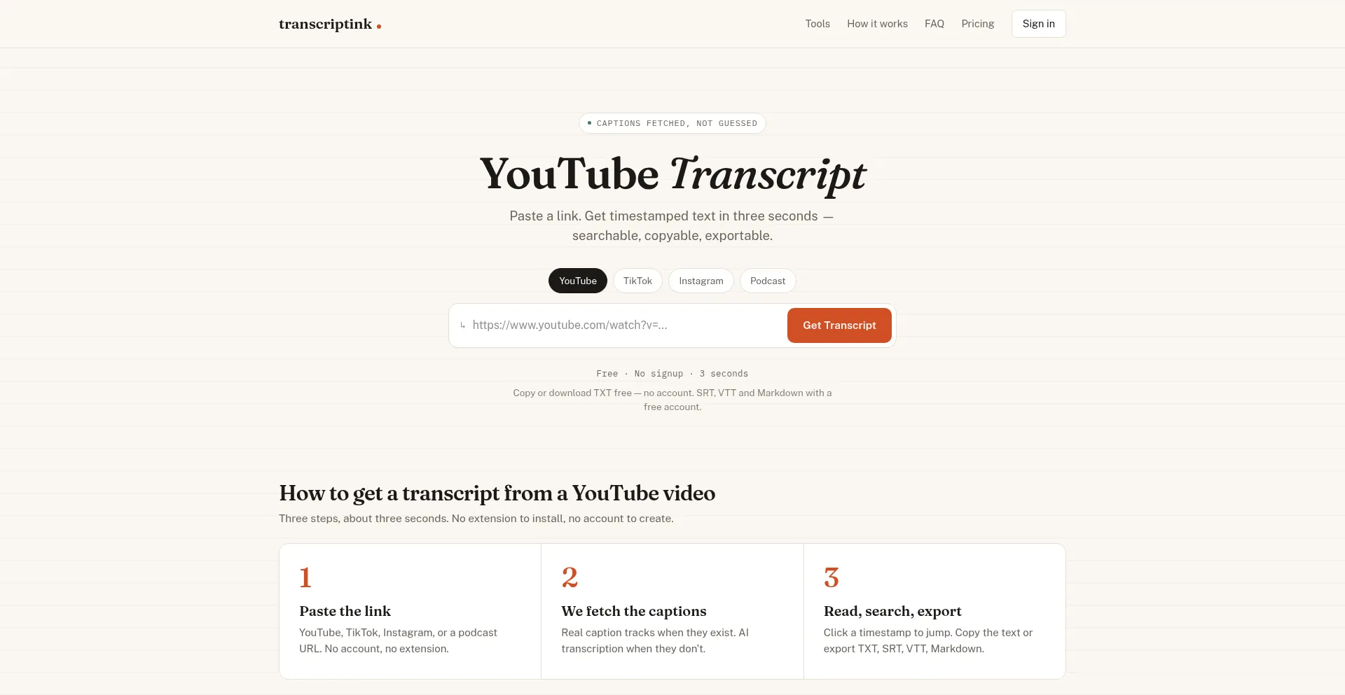 Transcriptink.com