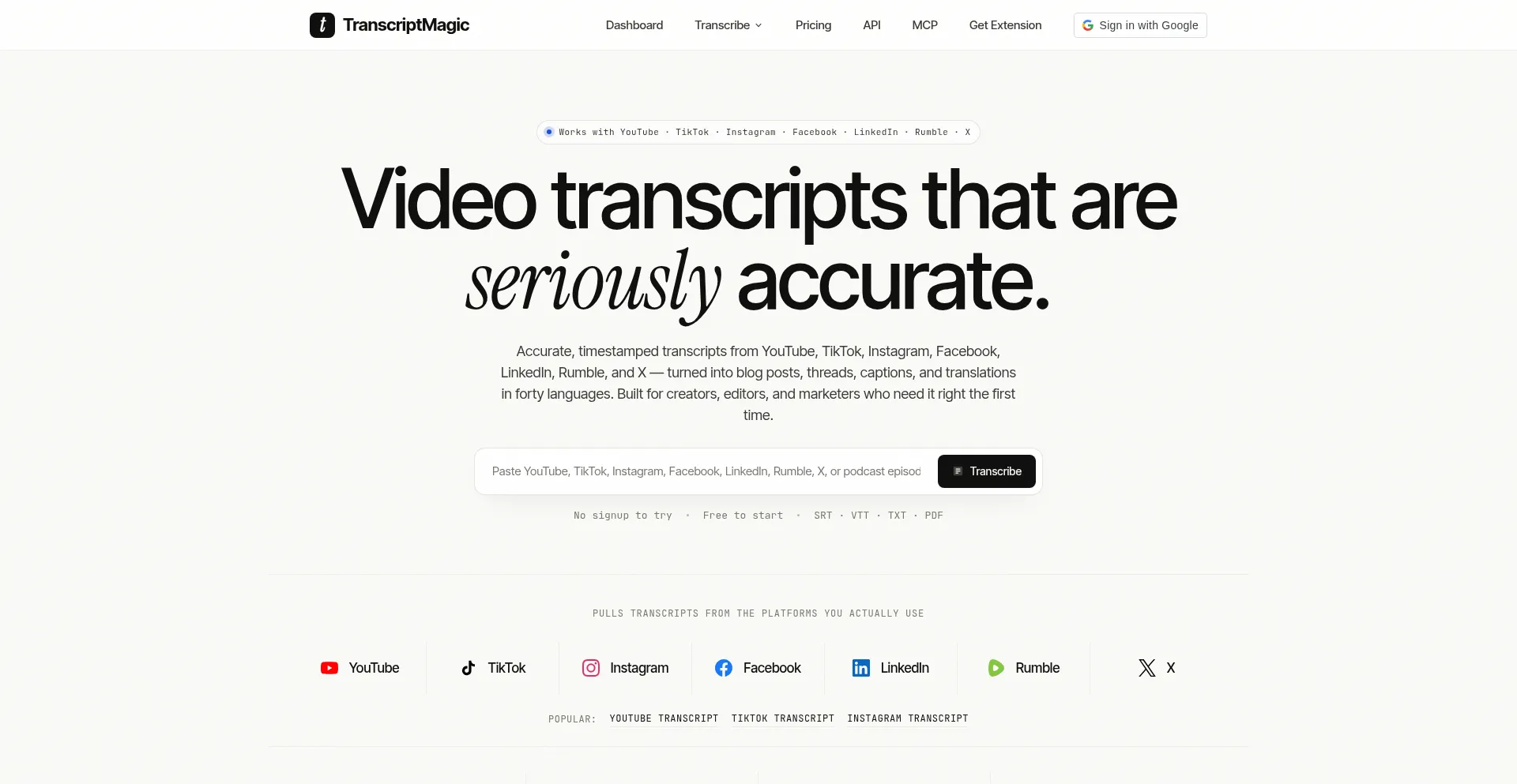 Transcriptmagic.com