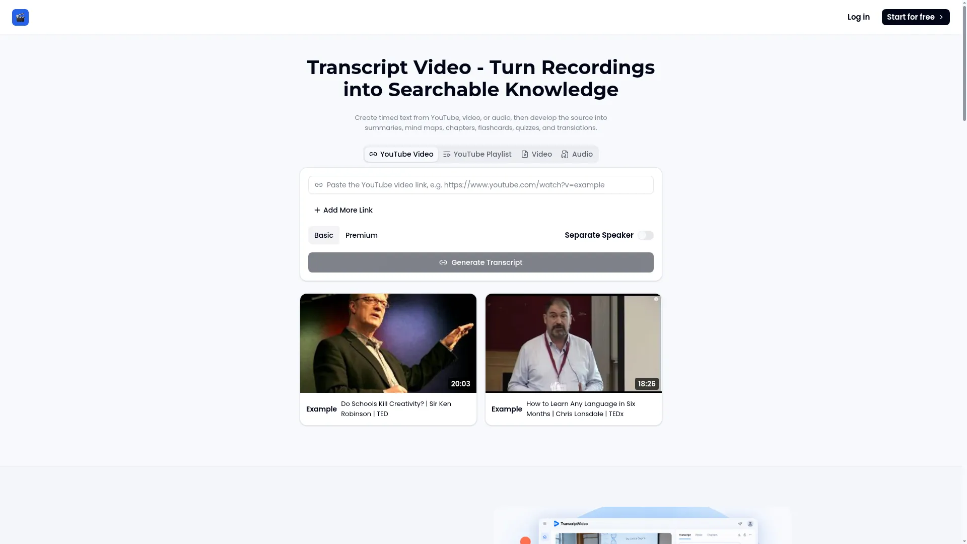Transcriptvideo.ai
