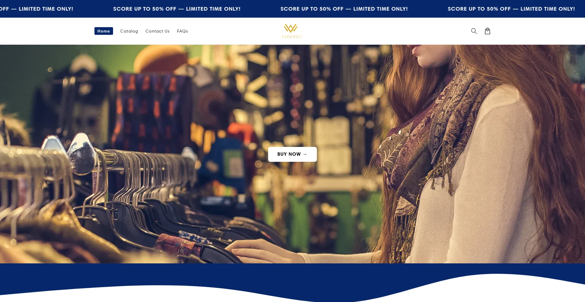 Website screenshot of Trechici.com