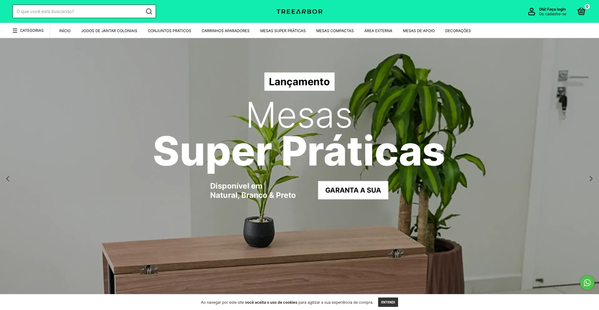Website screenshot of Treearbor.com.br
