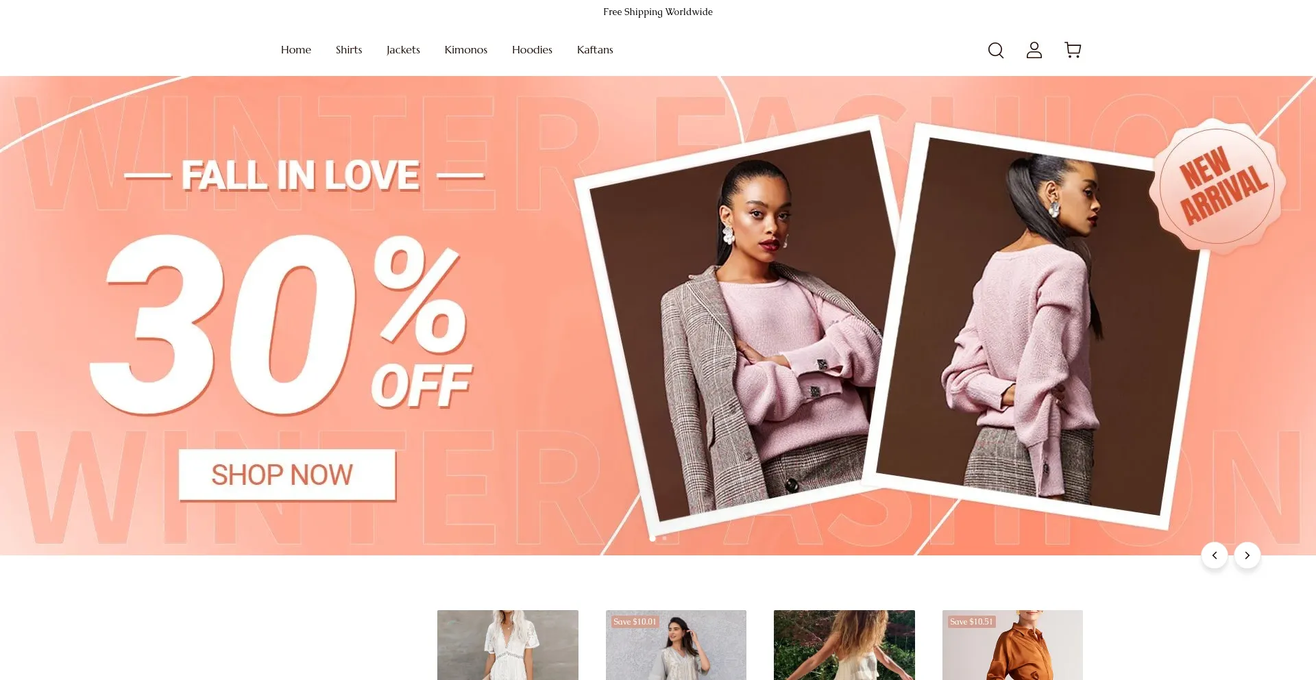 Website screenshot of Trendpalette.top