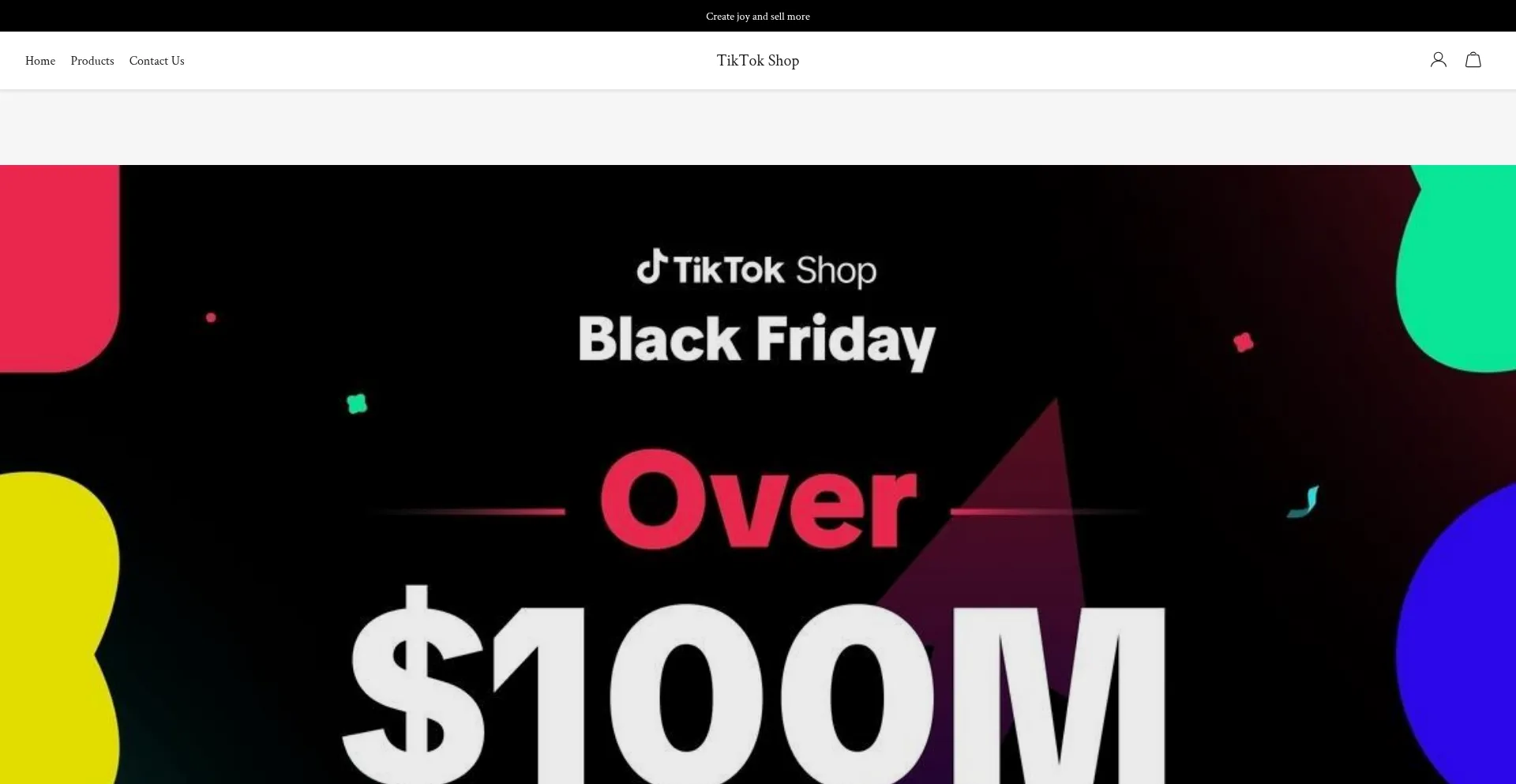 Website screenshot of Trendytokcart.com
