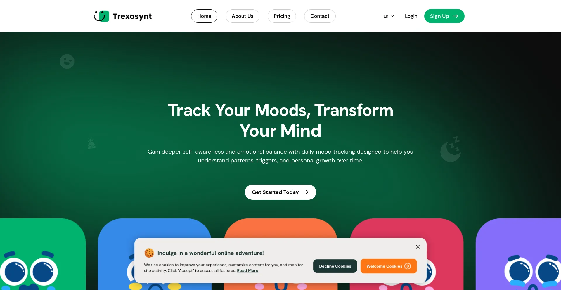 Website screenshot of Trexosynt.com
