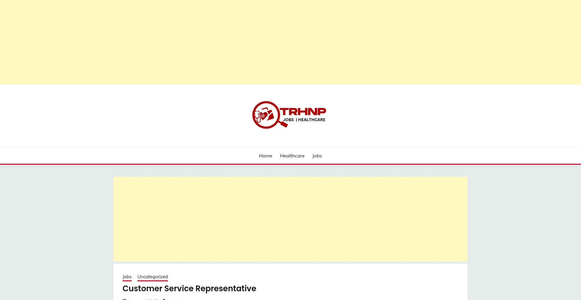 Website screenshot of Trhnp.com