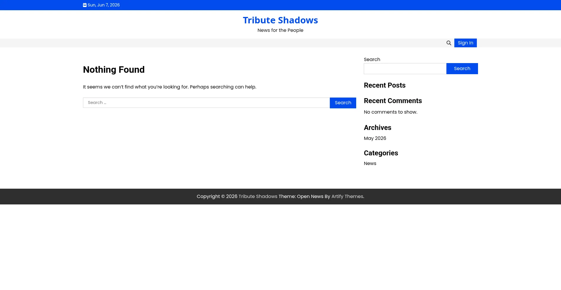 Tributeshadows.site