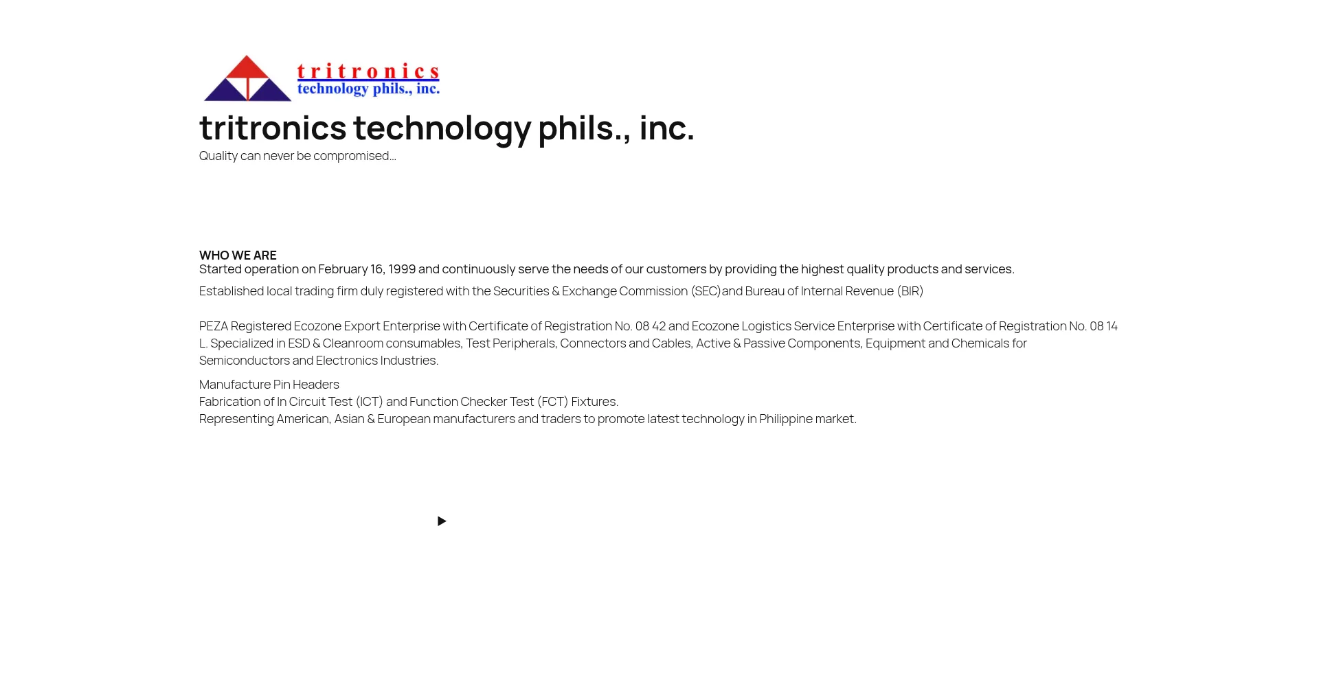Tritronicstechnology.com