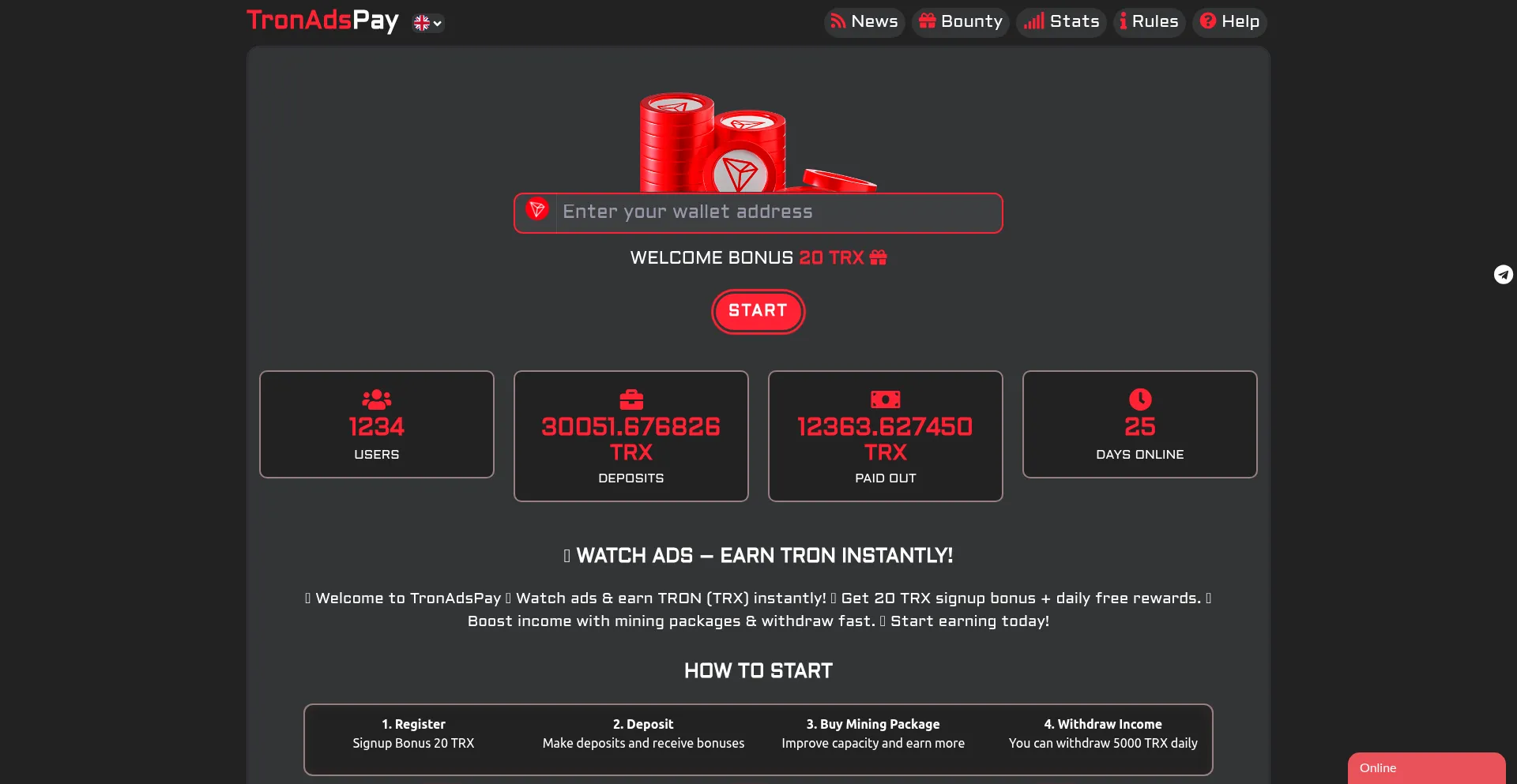 Tronadspay.com