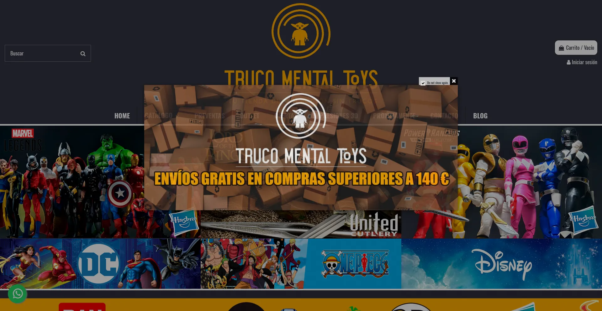 Website screenshot of Trucomentaltoys.com