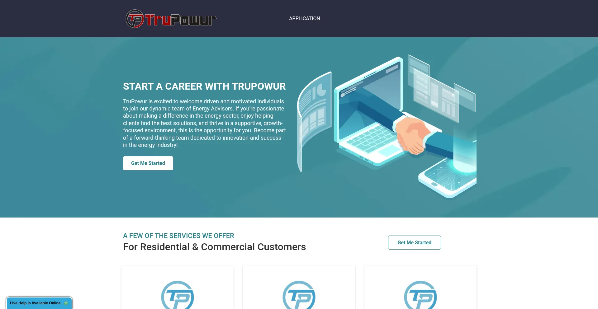 Website screenshot of Trupowurcareer.com