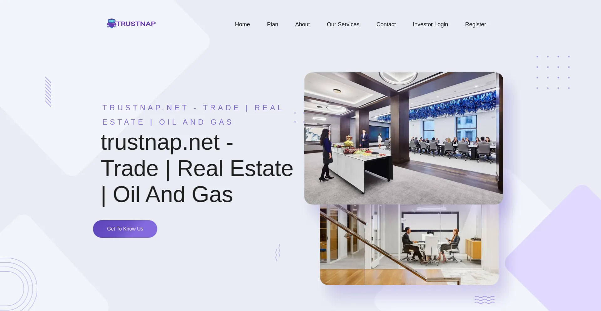 Website screenshot of Trustnap.net