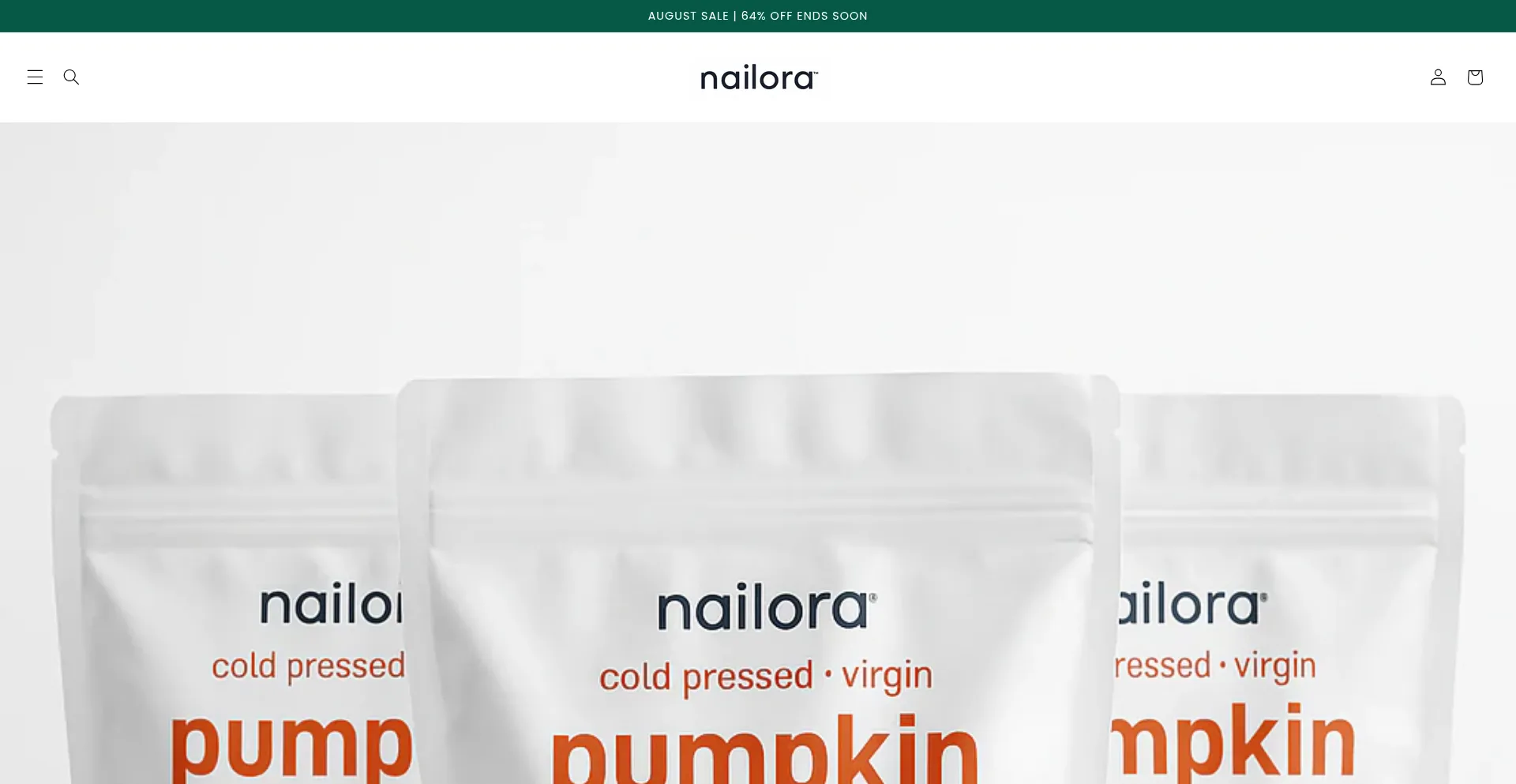 Website screenshot of Try-nailora.store