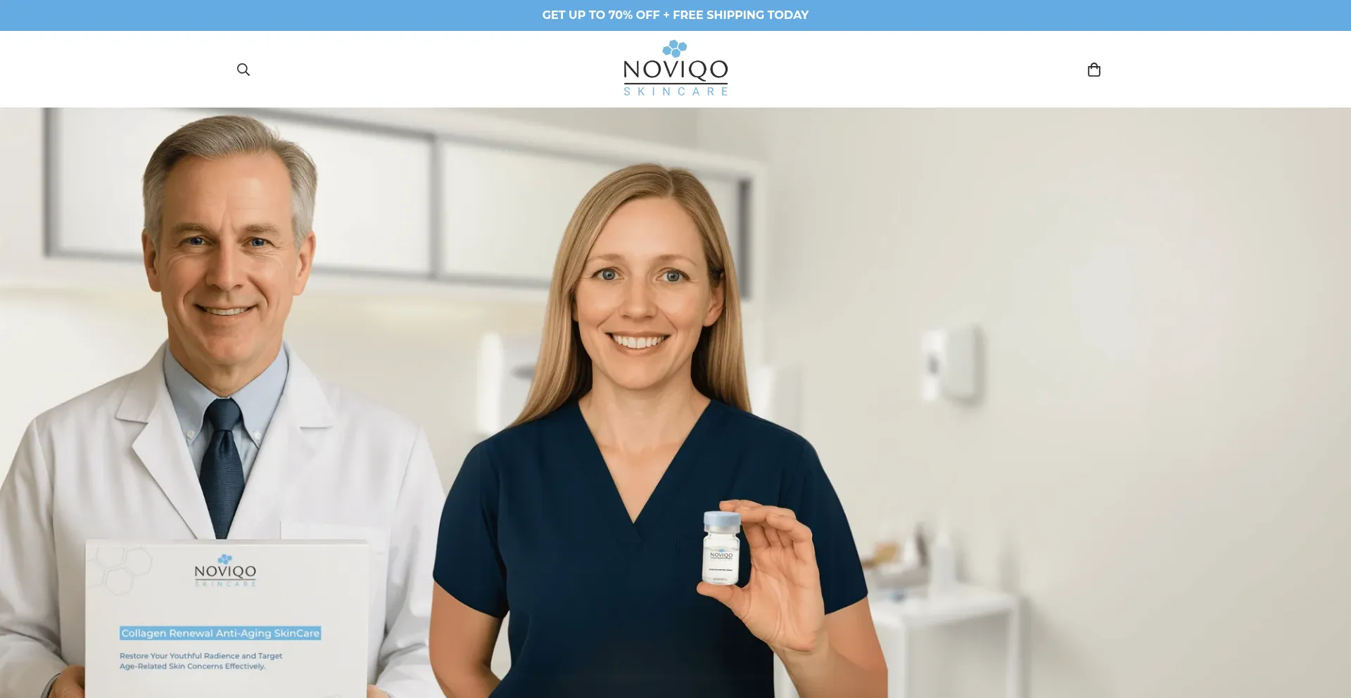 Website screenshot of Try-noviqo.com