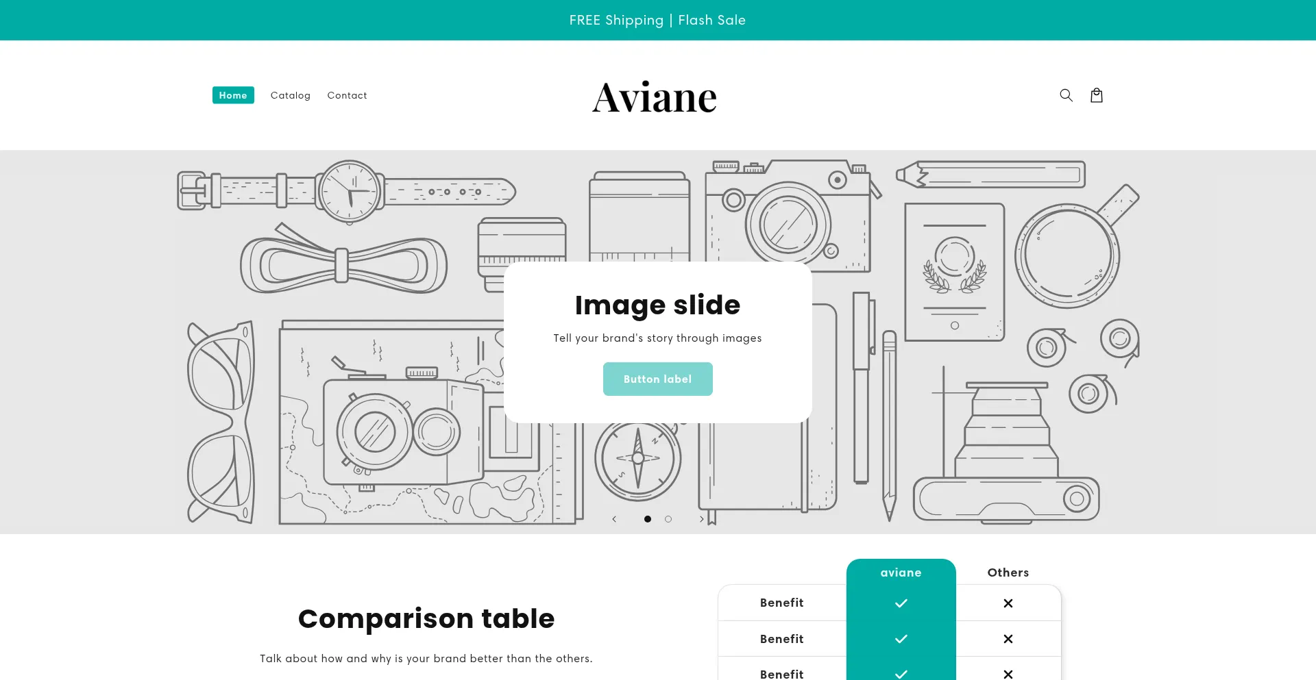 Website screenshot of Tryaviane.com