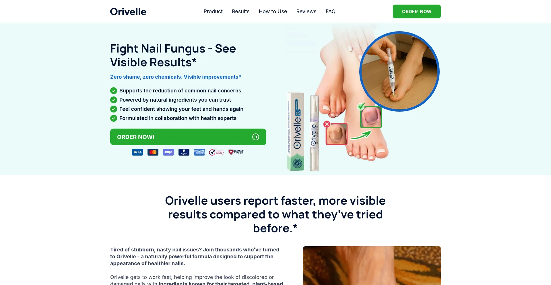 Website screenshot of Tryorivelle.com