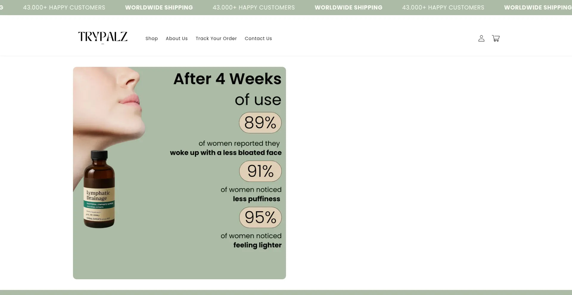 Website screenshot of Trypalz.com