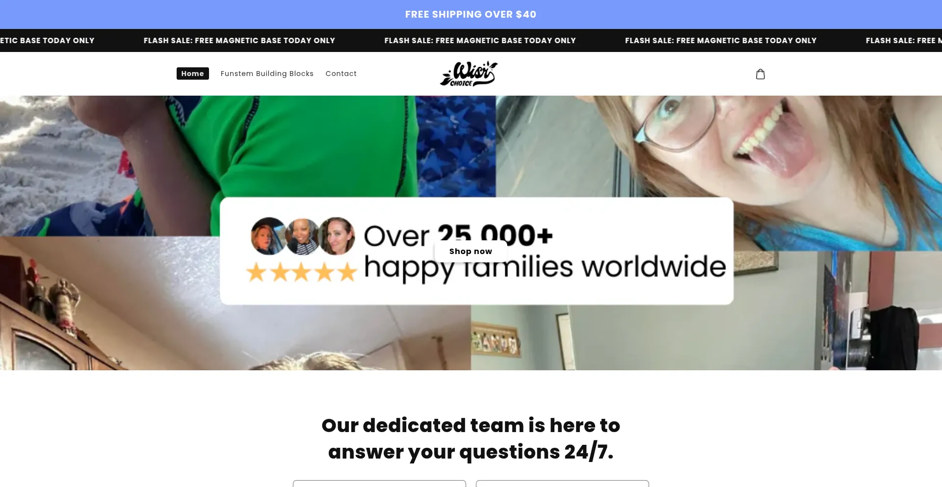 Website screenshot of Trywisrchoice.com