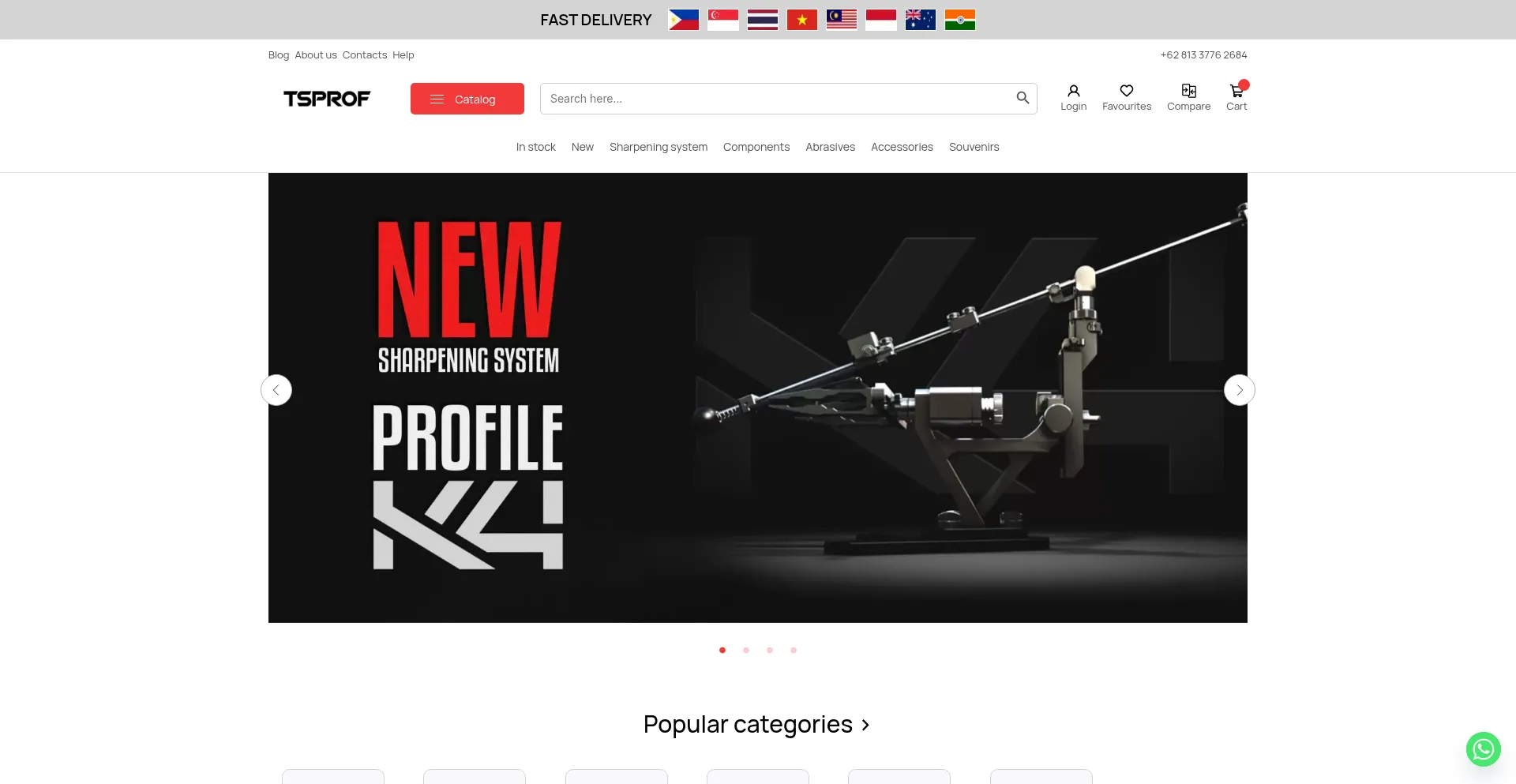 Website screenshot of Ts-prof.com