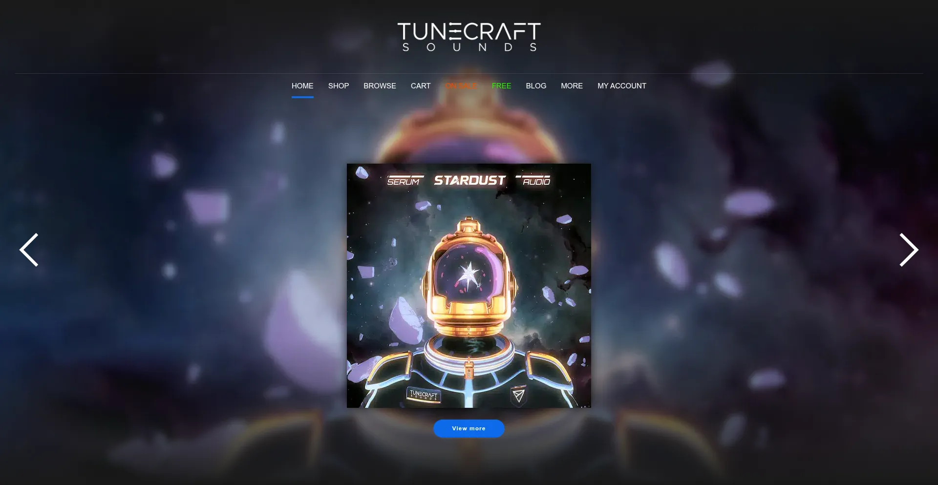 Website screenshot of Tunecraft-sounds.com