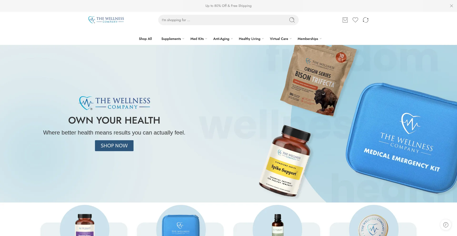 Website screenshot of Twc-health.com