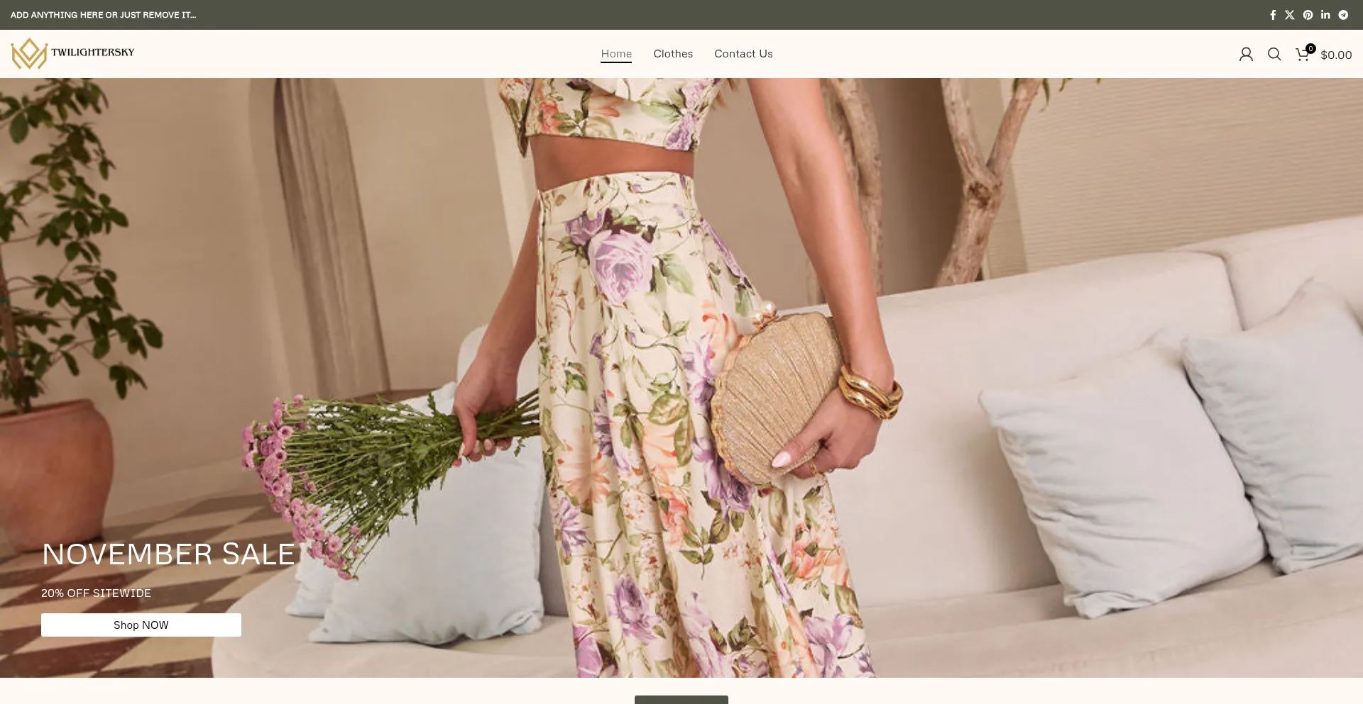 Website screenshot of Twilightersky.com