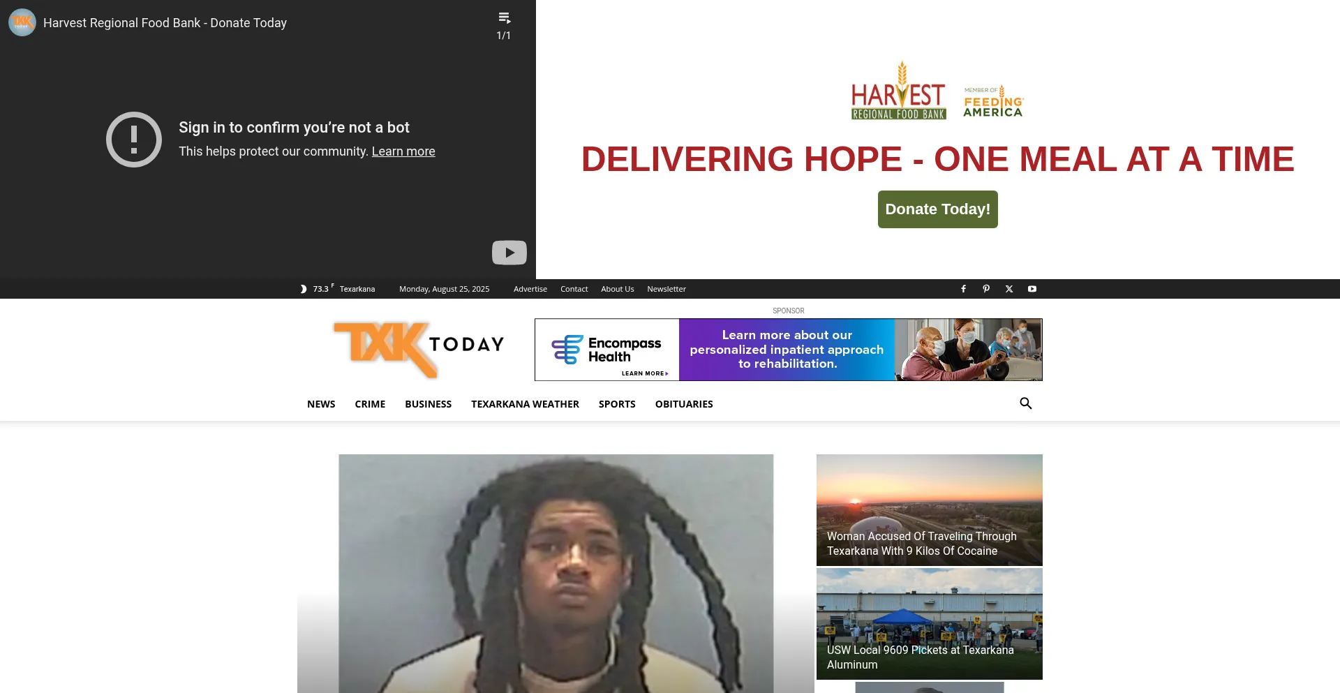 Website screenshot of Txktoday.com
