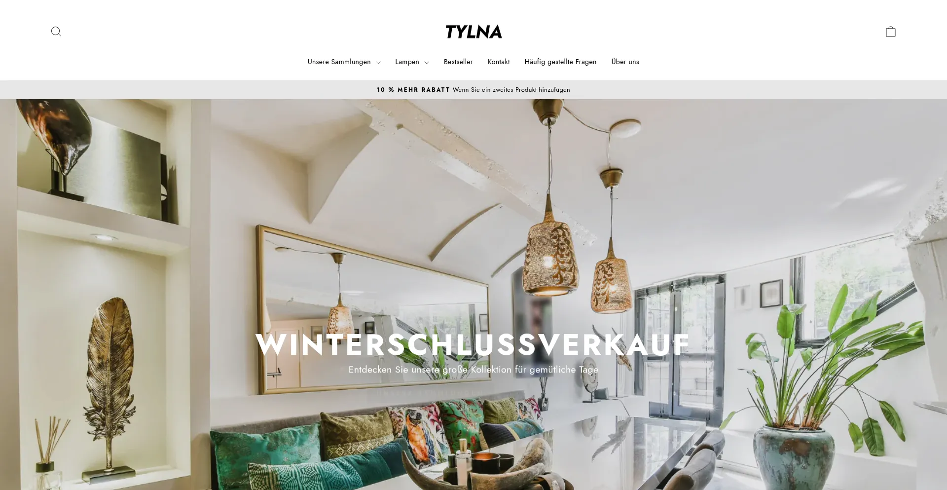 Website screenshot of Tylna.ch