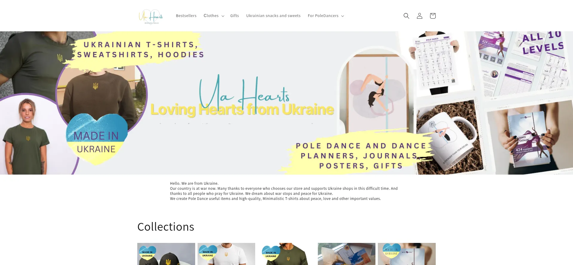 Website screenshot of Uahearts.com.ua
