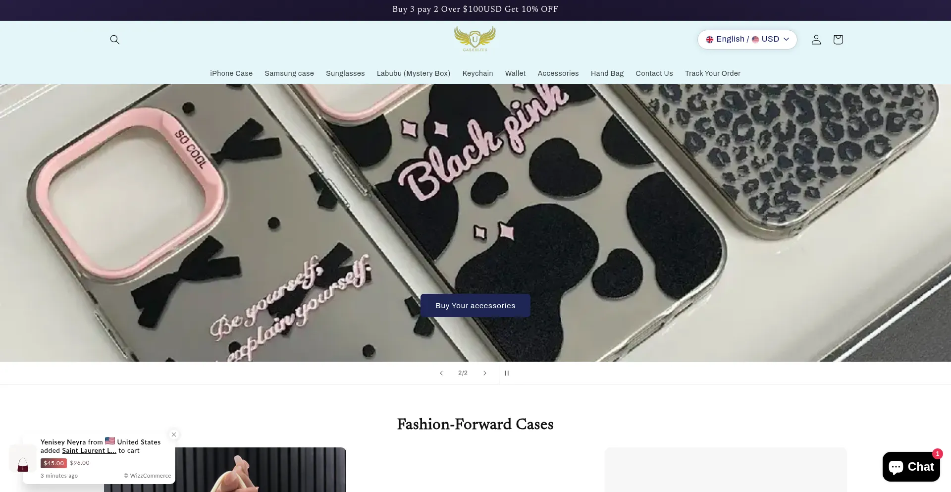Website screenshot of Ucaseelite.com
