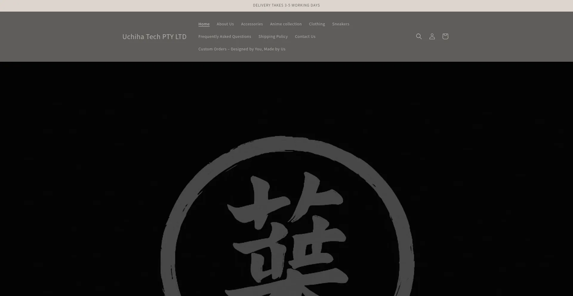 Website screenshot of Uchihatech.co.za